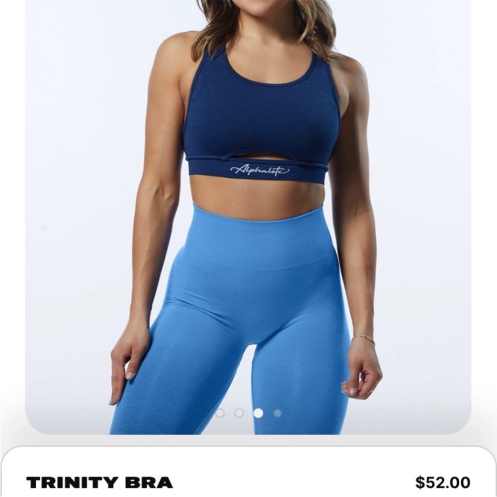 Alphalete Trinity Bra - Blue Moon - Small